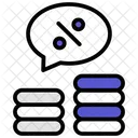 Porcentaje Dinero Intereses Icon