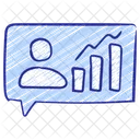 Crecimiento De Audiencia Tabla Grafico Icon
