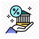 Tasa De Prestamo Bancario Porcentaje De Prestamo Acceso Icono