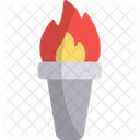 Fackel Flamme Feuer Icon