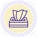 Taschentuchbox Farbkreis Symbol Icon