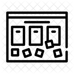 Task Icon - Download in Line Style