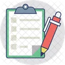 Task Writing Sheet Icon