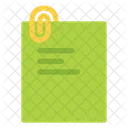 Flat Note Document Icon