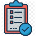 Task Complete Checkmark Verified Document Icon