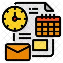 Paper Time Clock Icon