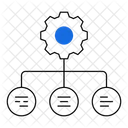Task Segmentation Workflow Work Division Icon