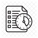 Task Time Checklist Time Icon