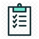 Tasks Checklist Survey Icon