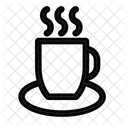 Heiße Kaffeetasse  Symbol