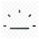 Tastatur Helligkeit Schnittstelle Symbol