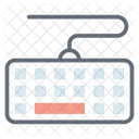 Tastatur Kabelgebundene Tastatur Computerhardware Symbol