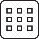 Tastenfeld Quadrate Matrix Symbol