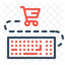 Warenkorb Tastatur E Commerce Symbol
