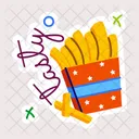 Tasty Fries Potato Chips French Fries Icon