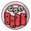 Japanese Cuisine Traditional Lemons Icon
