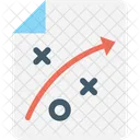 Tatica Estrategia Plano Ícone