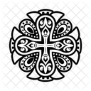 Tatouage De Croix Symbole Polynesien Icône