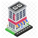 Tattoo Shop Marketplace Outlet Icon