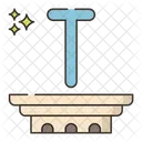 Tau Greek Alphabet Icon