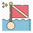 Tauchflagge Tauchflagge Schwimmflagge Symbol