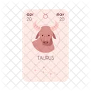 Taurus Vector Zodiac Icon