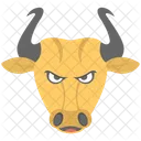Taurus Bull Face Icon