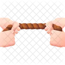 Tauziehen Wettbewerb Geschaft Symbol