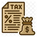 Tax Money Bag Payment Icon