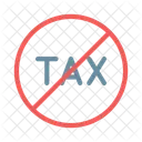 Tax Ban Stop Icon