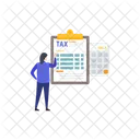 Tax Accounting Tax Arithmetic Accounting Icon