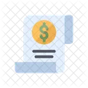 Tax bill dollar coin  Icon