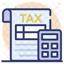 Tax Report Calculation Accounting Icon