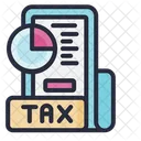 Tax Chart Document Financial Graph Icon