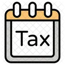 Tax Day Day Calendar Icon