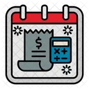 Tax Day Calendar Icon