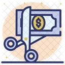 Tax Deduction Cost Deduction Tax Cutting Icon