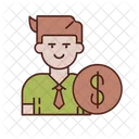 Tax-deduction-with-male-character  Icon
