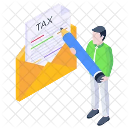 Tax Email  Icon