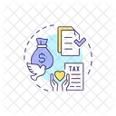 Tax exempt status  Icon