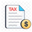 세금 파일 세금 서류 세금 납부 아이콘