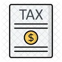 Tax File Tax Document 아이콘