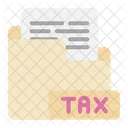 Tax Folder Financial Folder Tax Document Icône
