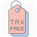 Tax Free Lineal Color Icon Icon