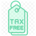 Tax Free Duotone Line Icon Icon