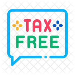 Tax Free Message  Icon