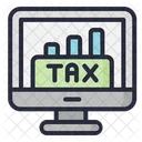 Tax Graph Monitor Computer Icon