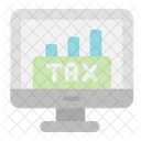 Tax Graph Monitor Computer Icon