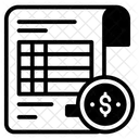 Tax Bill Tax Invoice Tax Receipt Icon