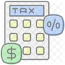 Tax Money Lineal Color Icon Icône